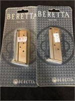 2 Beretta .380 6 Round Clips