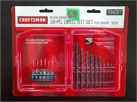 Craftsman 10-pc Black Oxide Drill Bit Set 64087