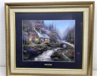 * Thomas Kincade print  Twilight Cottage S/N