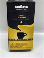 10CAPSULES LAVAZZA LUNGO LEGGERO COFFEE PODS