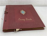 Vtg Scrape Book with cards About 1/3 Full Wedding