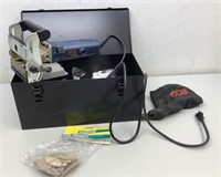 Ryobi Biscuit Jointer with metal box  Working