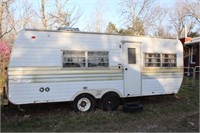 Old Marathon Camper Trailer & Contents