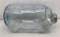 * Large glass Pig Jar 19x12