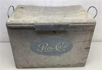 * Vtg Aluminum Pepsi- Cola Cooler