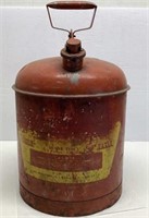 * 5 Gallon Metal Gas Can W/Hand Grip Spout