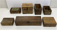 (7) Dovetail Wooden Boxes