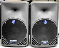 TWO MACKIE SRM350 ACTIVE SPEAKERS