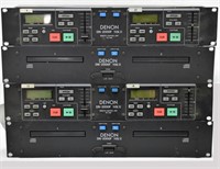 TWO DENON DN2000F MKII CD PLAYERS WITH CONTROLLER