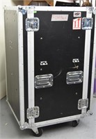 EMPTY OSP AMP RACK WITH CASTERS