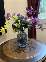 Flowers and Vase on Table (Media Room)