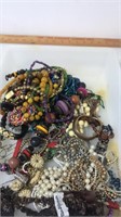 Container of costume jewelry