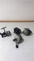 3 zebco and one swift reel