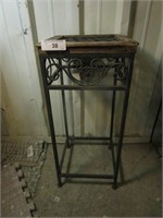 Ornate Metal Based Plant Stand