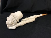 Figural Form Carved Pipe