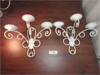 Set of Two Ornate Sconces