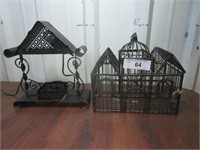 Two Metal Birdcages