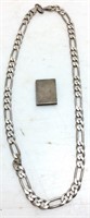 44 GRAMS 925 SILVER CHAIN & MELTED INGOT