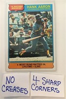 1976 Topps Baseball Card - Hank Aaron