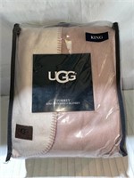 Ugg Torrey King Reversible Blanket In Dusk/blush