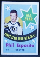 1969-70 OPC #214 Phil Esposito All Star 1st Team
