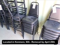 LOT, (6) STACKING CHAIRS