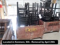 LOT, ASSORTED BAR CHAIR FRAMES (BIN NOT INCLUDED)
