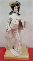 11 - BEAUTIFUL GEISHA DOLL 17.5"H