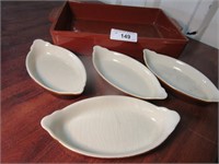 Stone Ware Casserole and Oval Bakers
