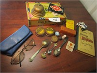 Cigar Box with Cool Vintage Items