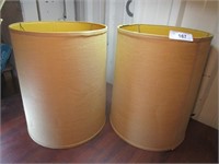 Two Large Vintage Lampshades