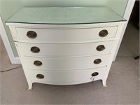 Vintage Drexel Bow Front Chest of Drawers
