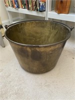 19th C. Brass Wash Kettle