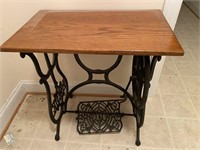 Antique Domestic Sewing Machine Cast Iron Table