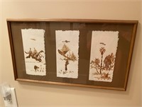 Vintage Wood Art on Paper