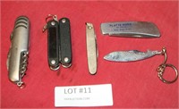 5 VARIOUS POCKET KNIVES