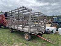 18' wood bale rack and gear