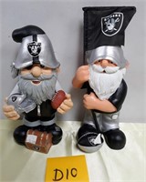 53 - PAIR OF OFFICIAL RAIDERS GNOMES (D10)