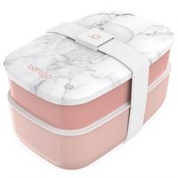 Bentgo Classic 2-Tier Lunch Container Blush Marble