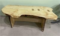 NATURAL WOOD COFFEE TABLE