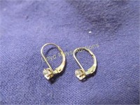 10k Gold & CZ Lady's Earrings