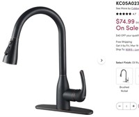 Vapsint Pull Down Single Handle Kitchen Faucet