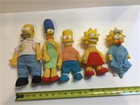 1990 Vintage Simpsons family dolls