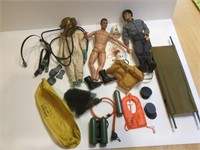 Lot vintage G.I. Joe 1960s 12 inch figures and