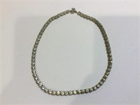 Vintage sterling silver rhinestone necklace