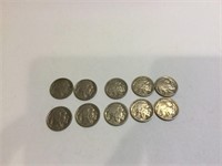 10 buffalo nickels