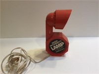 Retro red desk lamp