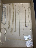 Lot of costume necklaces and bracelets