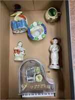 Music box and small glass figures