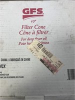 BOX OF DEEP FRYER FILTER CONES